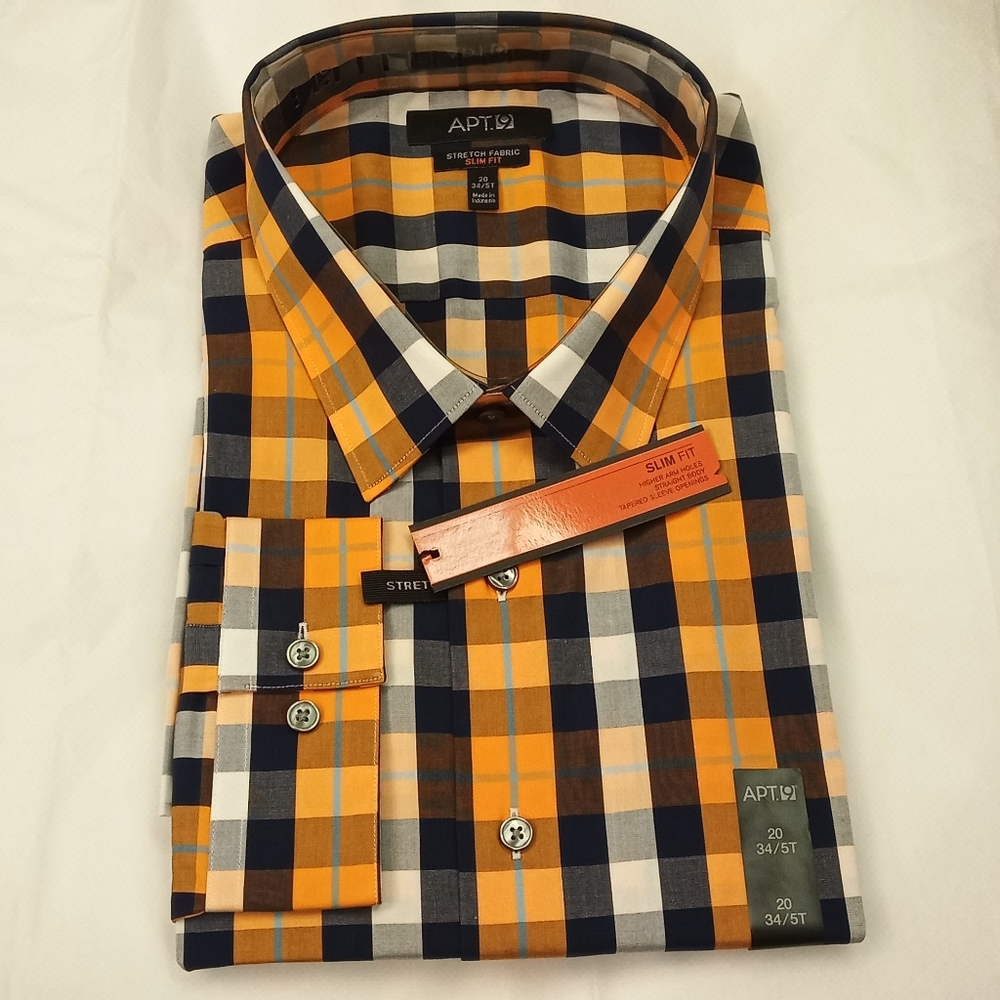 Apt. 9 Slim Fit Button Down Shirt NWT
